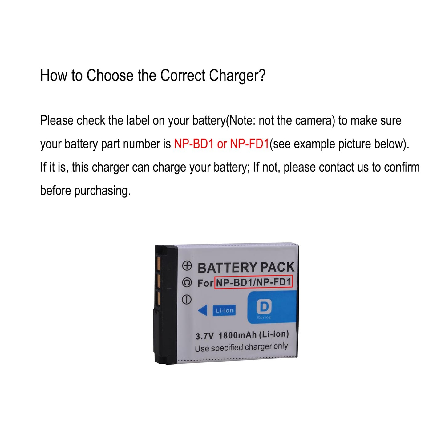 NP-BD1 BC-CSD NP-FR1 NP-FD1 Battery Charger for Sony Cyber-Shot DSC-T2, DSC-P200, DSC P200, DSC-T50, DSC T50, DSC-T10, DSC-T70, DSC T70