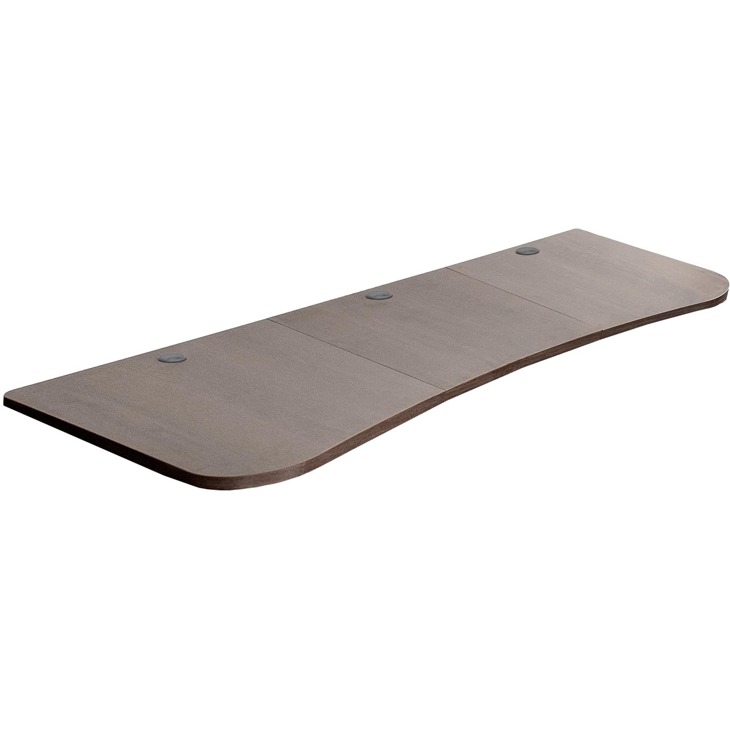 VIVO 63 x 32 inch Universal Table Top for Standard and Sit to Stand Height Adjustable Home and Office Desk Frames, 3 Section Desktop, Dark Walnut