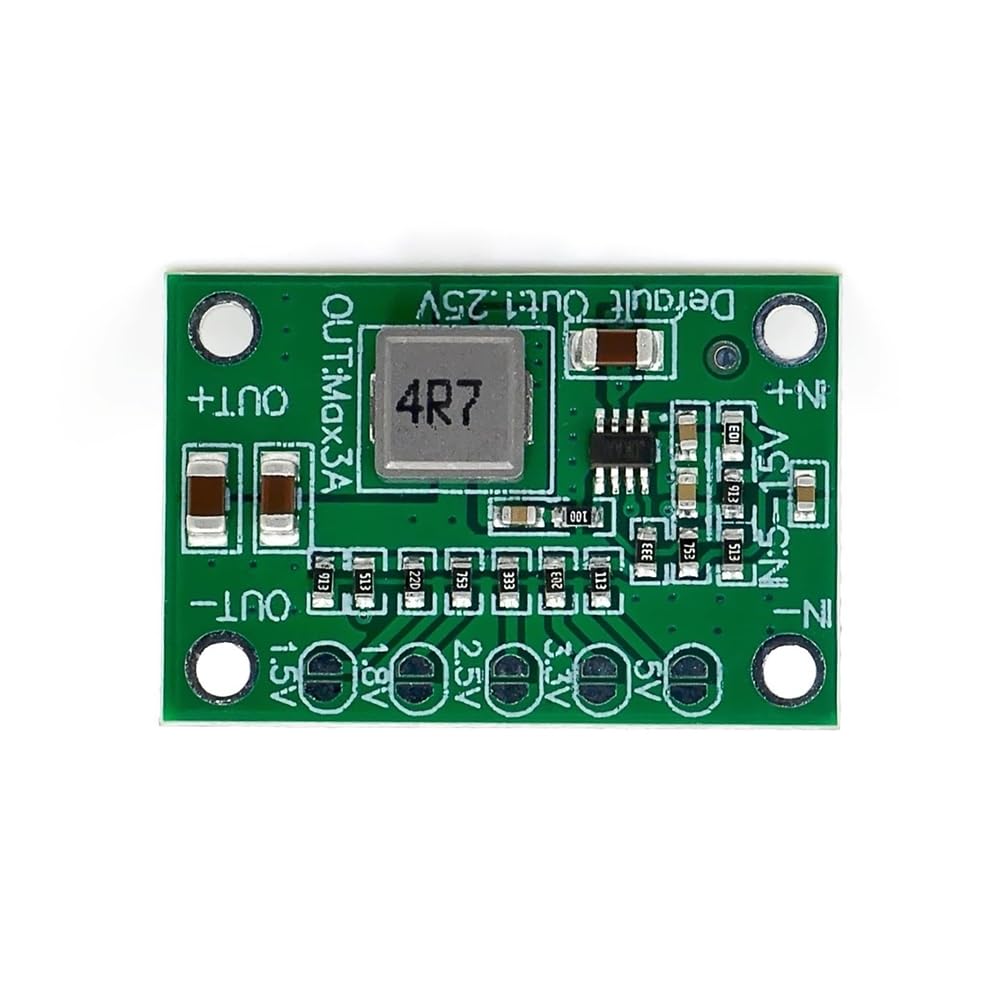 KOOBOOK 5Pcs DC DC Step Down Power Module 5-16V to 1.25V/1.5V/1.8V/2.5V/3.3V/5V 3A Adjustable Buck Voltage Converter Board
