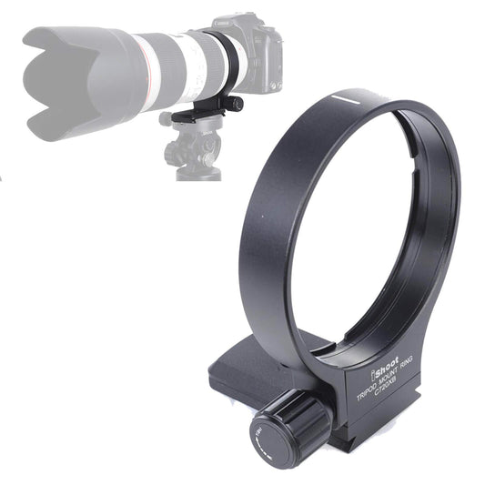 iShoot 78mm Tripod Mount Ring B(W) Lens Collar Support for Canon EF 70-200mm f/2.8L USM/is USM/is II USM/III USM, EF 100-400mm f/4.5-5.6L is USM, EF
