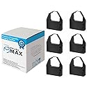 SuppliesMAX Compatible Replacement for C. Itoh 1550/8023A/8500/8510/9500/9515 Black Printer Ribbons (6/PK) (T050)