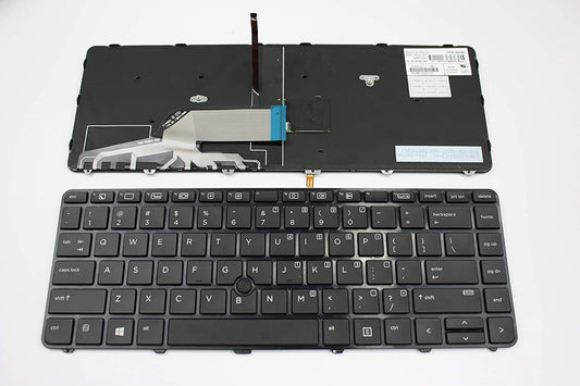New US Layout Black Color Backlit Laptop Keyboard Replacement for HP ProBook 640 G2 645 G2 Backlight Light