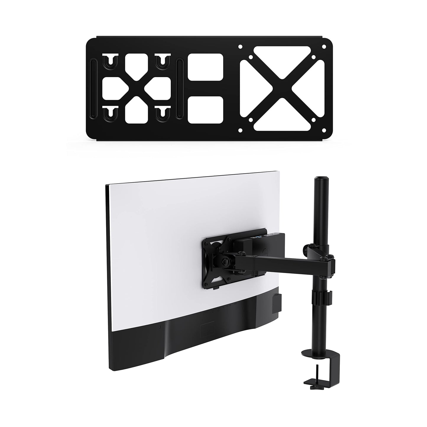 HumanCentric Monitor Arm VESA Mount Extension Compatible with Dell Docking Station WD19, W19TB, WD19DC, and WD15, Adapter for Dell Docking Station Arm