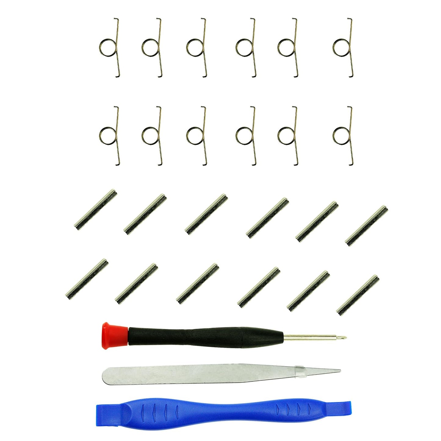 CDHKOZ 24PCS Replacement L2 R2 Trigger Button Springs Metal Buckle Cylinders for PS5 Controller Repair Parts, Screwdriver, Tweezer, Open Tools