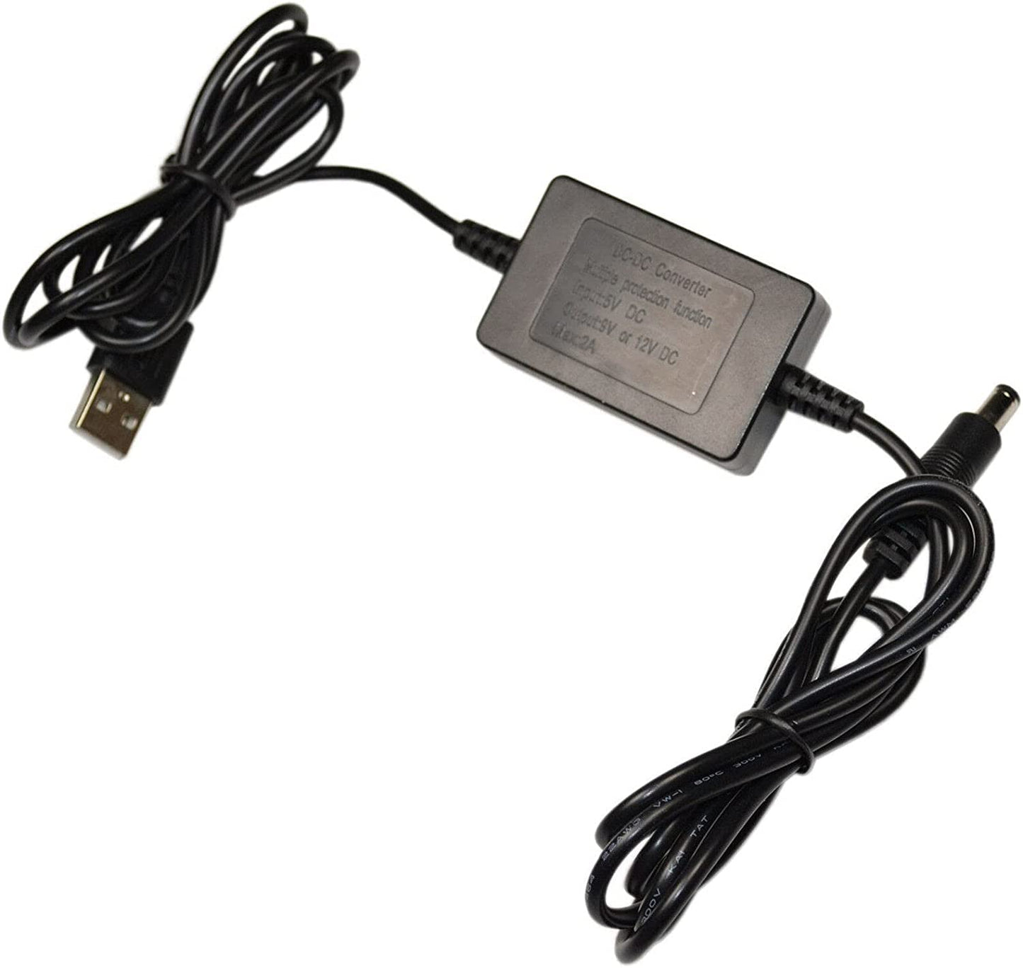 HQRP 5V USB to DC 9V 12V Step-Up Module Converter Cable Compatible with Led Lights Strips 5m 10m 150pcs 300pcs 5050 SMD Led Lamp; 3528 5050 SMD LED…