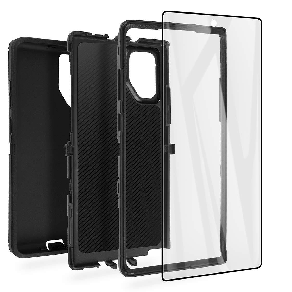 AICase for Galaxy Note 10 Plus Case, Drop Protection Full Body Rugged Heavy Duty Case with Screen Protector, Shockproof/Drop/Dust Proof 3-Layer