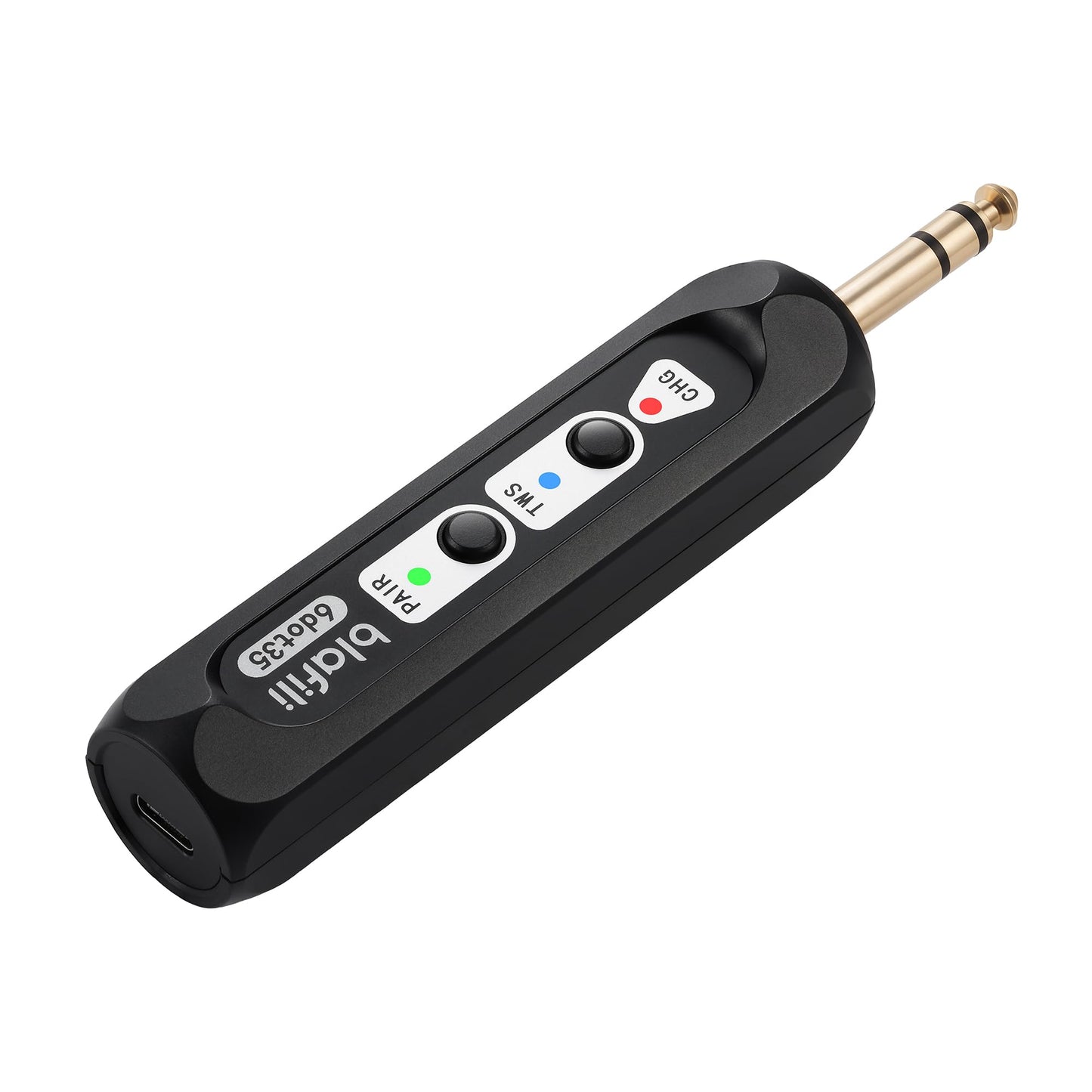 blafili 6dot35 Bluetooth Receiver with 1/4" (6.35mm) TRS Output, aptX HD/Low Latency, USB-C DAC, for Mixers, PA Systems, Amps & Powered Speakers, TWS