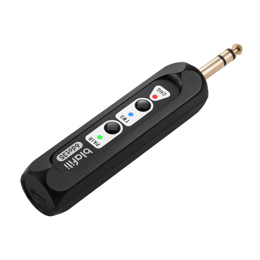 blafili 6dot35 Bluetooth Receiver with 1/4" (6.35mm) TRS Output, aptX HD/Low Latency, USB-C DAC, for Mixers, PA Systems, Amps & Powered Speakers, TWS