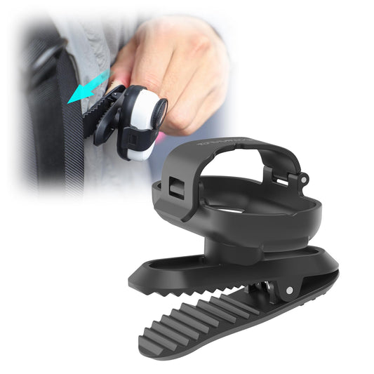 CAPART 360° Rotatable Backpack Clip Mount for Insta360 GO 3S and GO 3, Quick-Release Vertical and Horizonal Vlogging, Adjustable Pivoted Clip, Widely