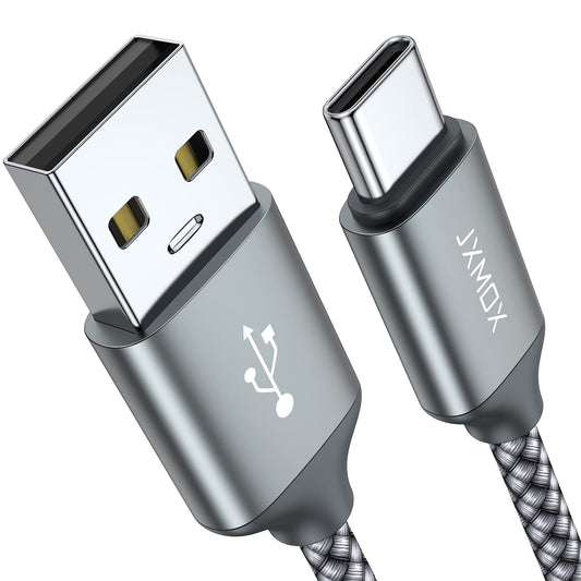 USB Type C Cable,USB A to USB C 3A Fast Charging (3.3ft 2-Pack) Braided Charge Cord Compatible with iPhone 15 16 17 Pro Max,Samsung Galaxy S10 S9 S8