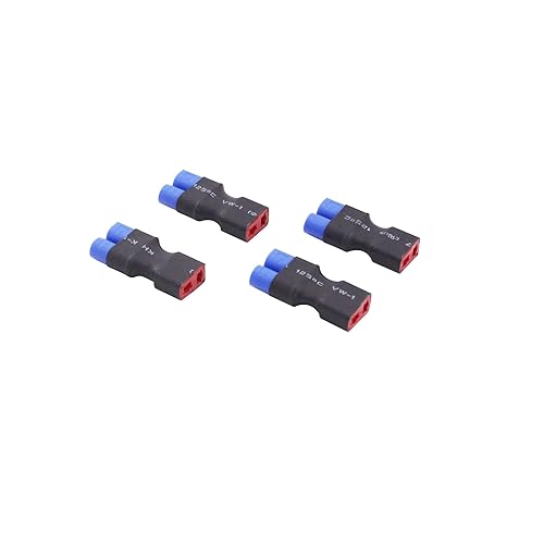 BDHI 4pcs No Wires Connector - Female T-Plug Style to Male EC3 Adapter(B152-4)