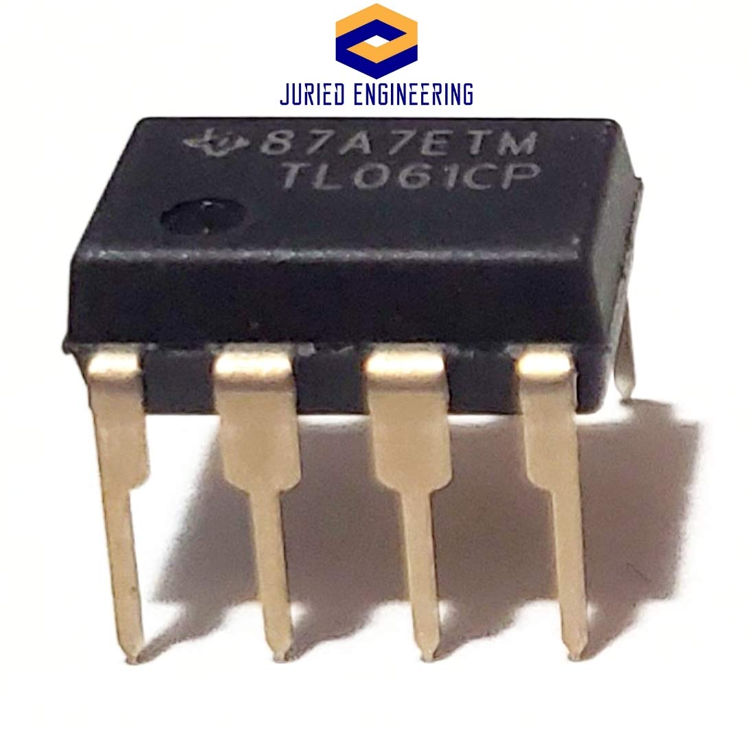 Juried Engineering TL061CP TL061 Low-Power JFET-Input Operational Amplifier Op Amp Breadboard-Friendly IC DIP-8 (Pack of 10)