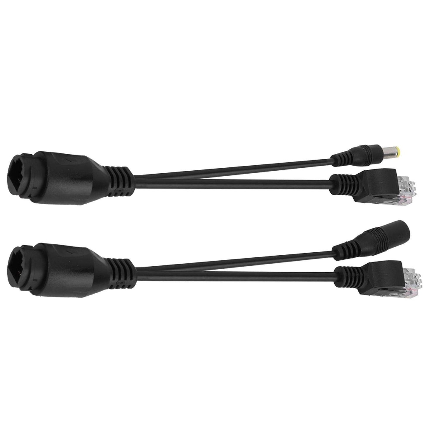 POE Adapter, 12V Passive Ethernet Power Supply Portable Ultra-Long Cable Distributor(Black)