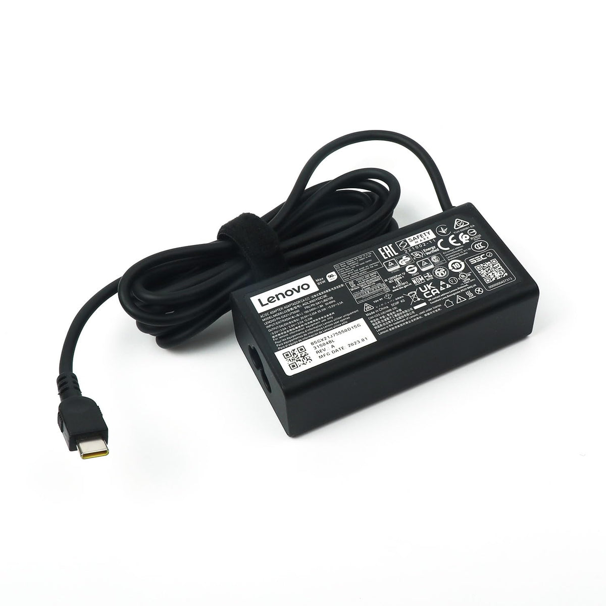 Lenovo Laptop Charger 65W Watt USB Type C(USB-C) AC Power Adapter - ThinkPad X1 Carbon Gen 11,E16, ADLX65YDC3E
