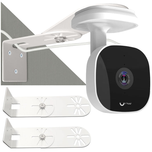 HIGCPTP 2PC Metal Wall Mount for myQ Smart Garage Security Camera, with Two mounting Options, Flexible Positing Your Camera for Better View Angle