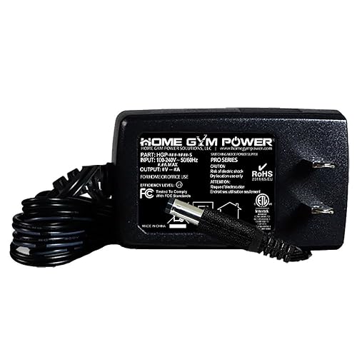 Home Gym Power Schwinn 220, 225, 230, 250 and 270 Wall Plug AC Adapter/Power Cord