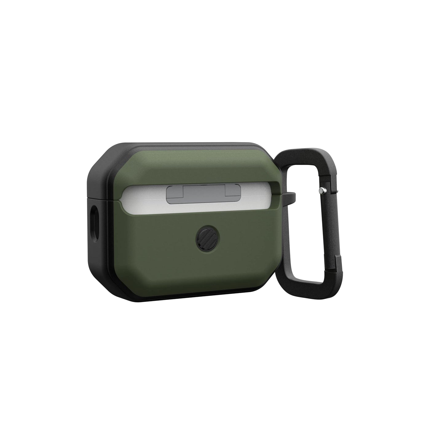 UAG Designed for AirPods Pro (2nd Gen 2022) Civilian Olive Drab, Premium Rugged Slim Water Resistant Full Protective Case Cover with Detachable
