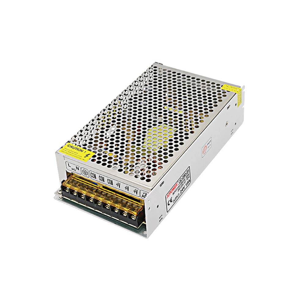 24V 10A Switching Power Supply,AC110/220V to DC24V, 240W Power Converter Transformer for LED Strip Light,Radio,CCTV,Probe Signal Lamp,Computer…