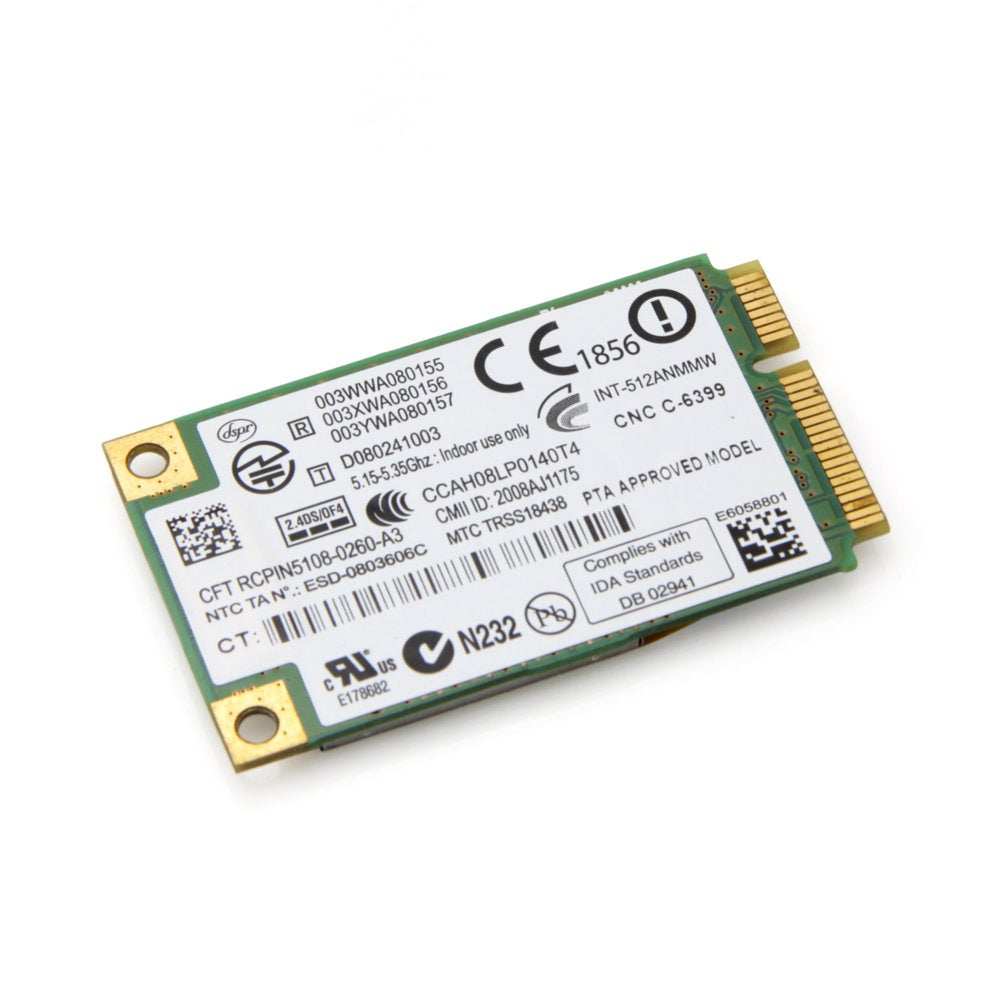 New Intel 5100 WIFI 512AN_MMW 802.11 AGN 300Mbps Mini PCI-E Laptop Wireless Card
