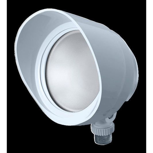 RAB Lighting BULLET12YW LED Bullet Flood, 12W, 800 lm, 3000 K (Warm), White Finish