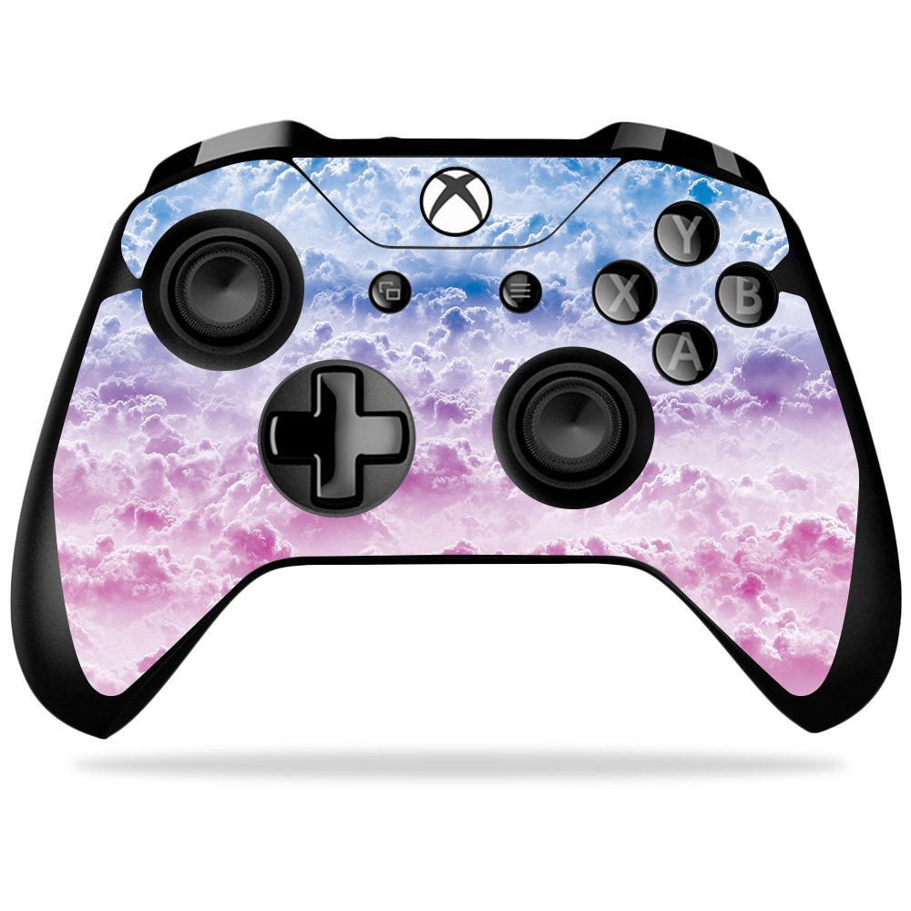 MightySkins Skin Compatible with Microsoft Xbox One X Controller - Candy Clouds | Protective, Durable, and Unique Vinyl Decal wrap Cover | Easy