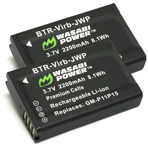 Wasabi Power Battery for Garmin 010-11654-03 and Garmin Alpha, Montana 600, Montana 600t, Montana 650, Montana 650t, Monterra, VIRB, VIRB Elite