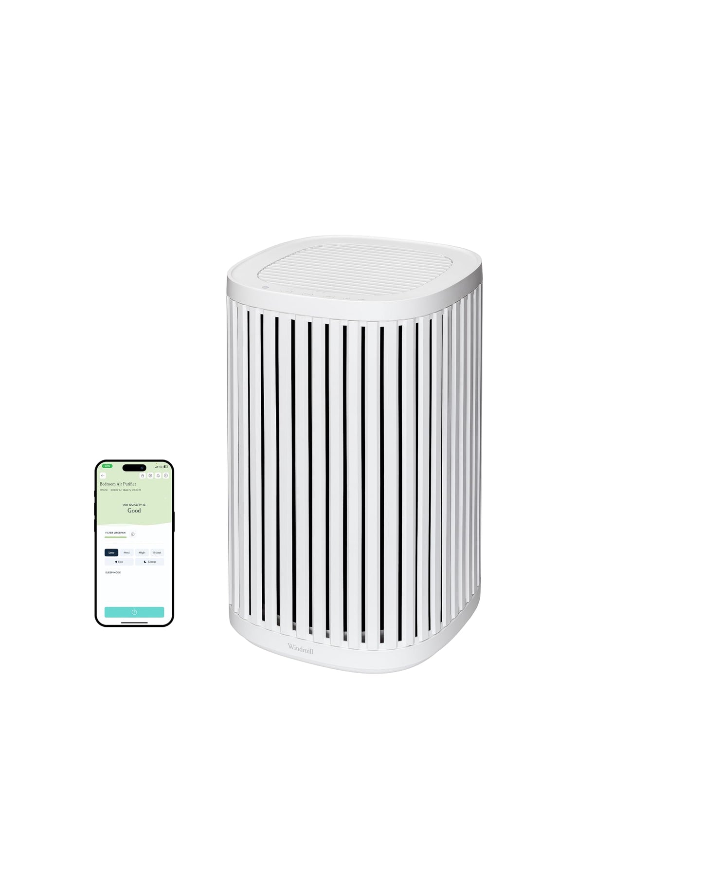 Windmill Air Purifier for Home, 3-In-1 Filtration for Dust, Smoke, & More