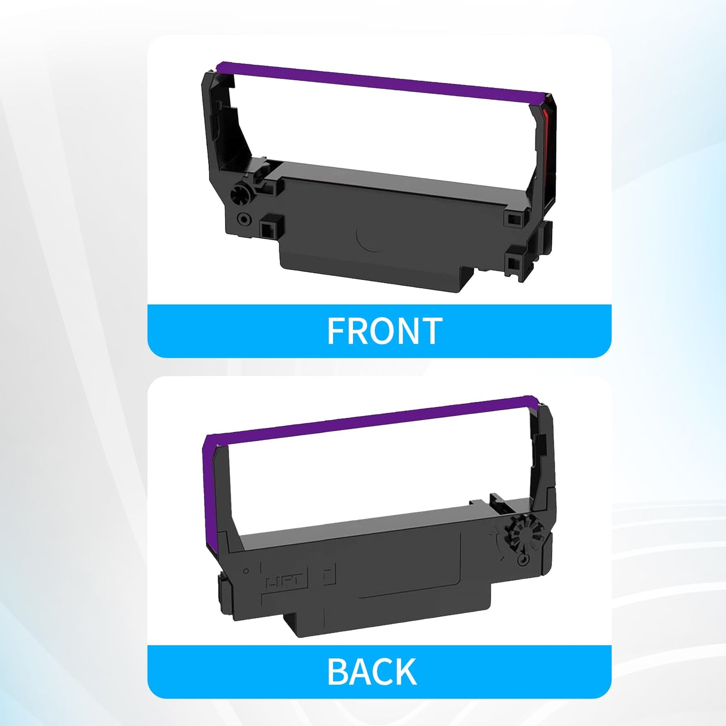 (18-Pack, Purple) Compatible ERC-30 ERC 30 34 38 Ribbon for use in Epson M119 M119B M119D M133A M270 M17-JB M52-JB TM-U325 TM-U370 TM-U375 TM-200