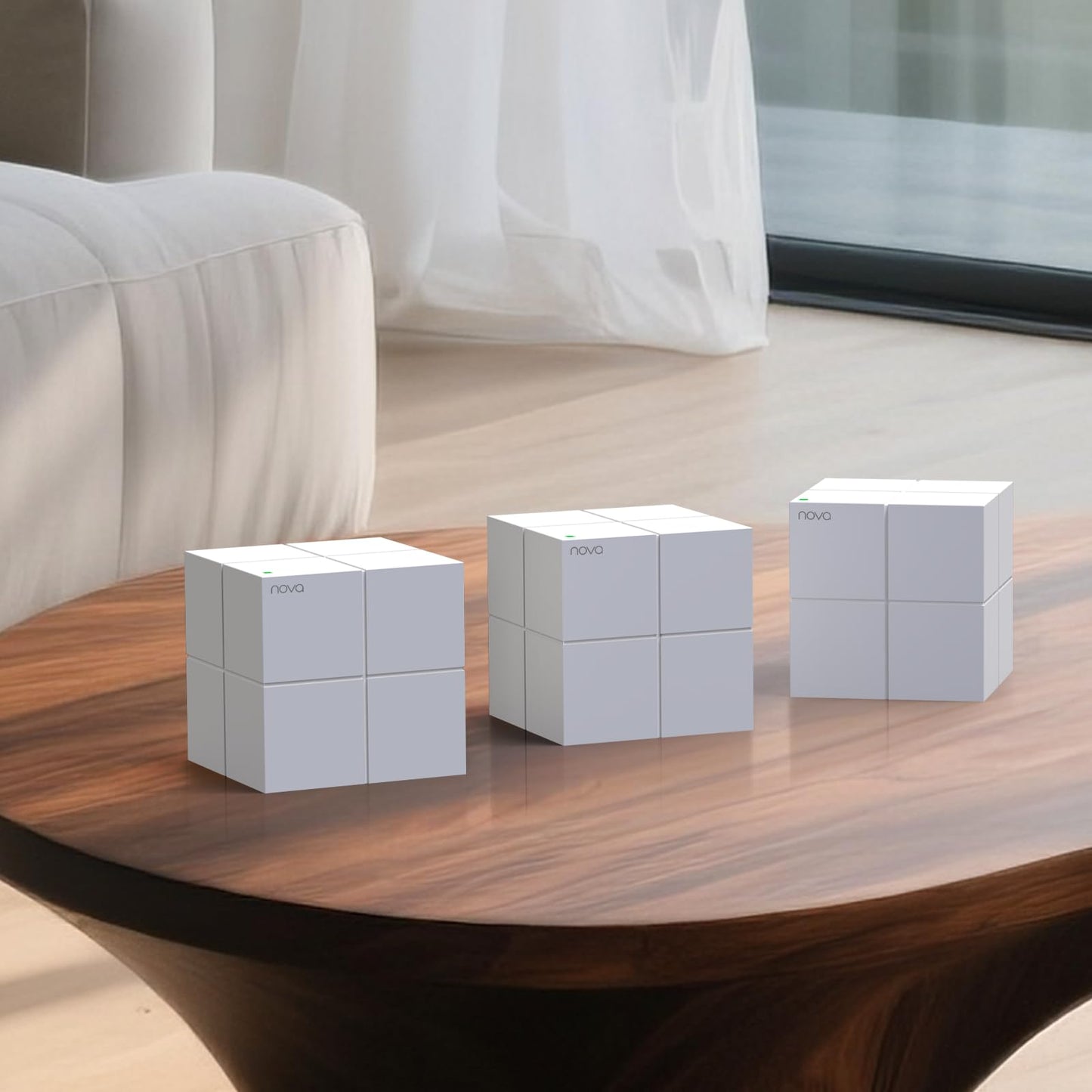 Tenda Nova Mesh WiFi System MW6 - Covers up to 4-6 Bedroom Houses- AC1200 Whole Home WiFi Mesh System - Gigabit Dual-Band Mesh Network - Replaces