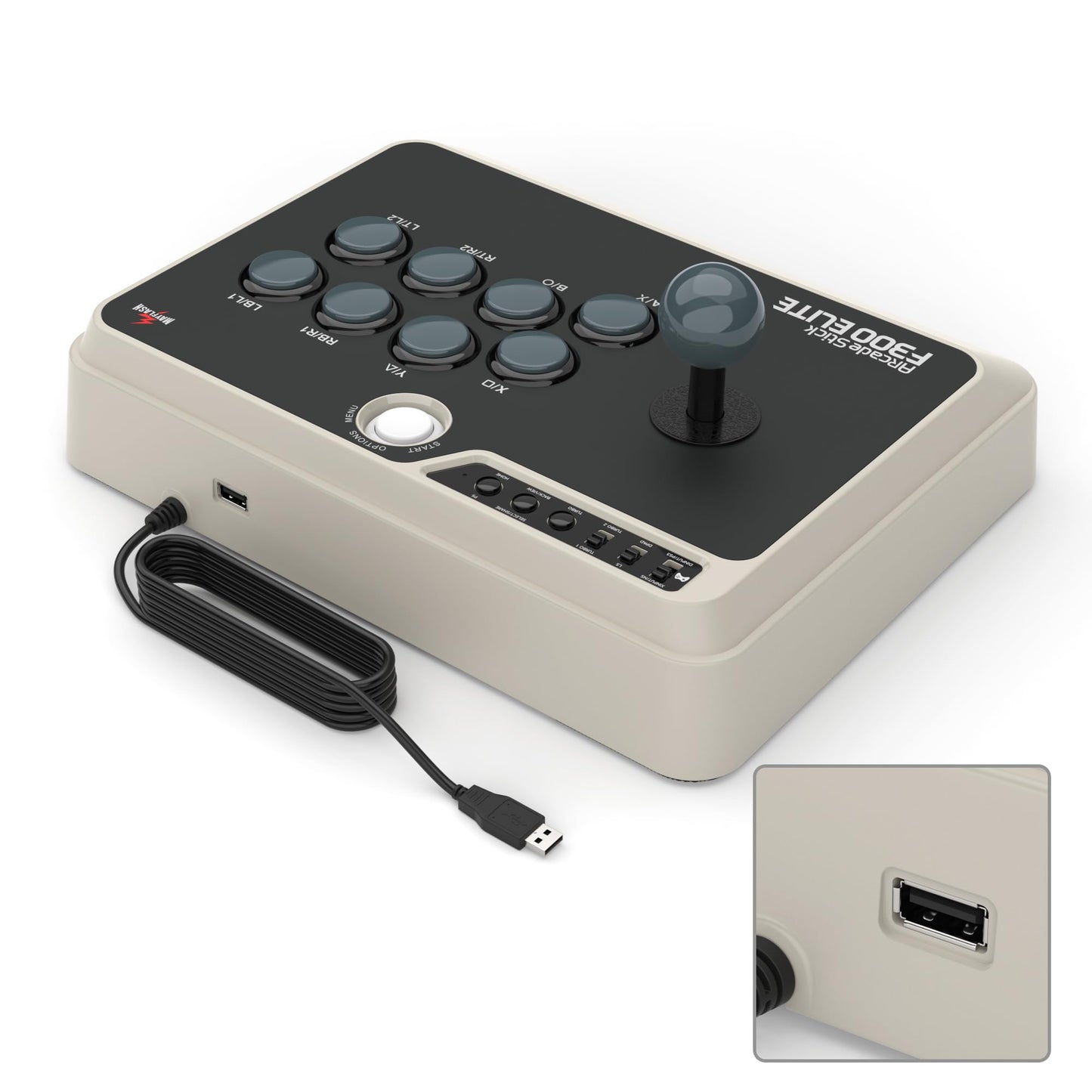 MAYFLASH Arcade Stick F300 Elite with Sanwa Buttons and Sanwa Joysticks for Switch/Switch 2, Xbox Series S/X, Xbox One, PS4, PS3, Windows, macOS