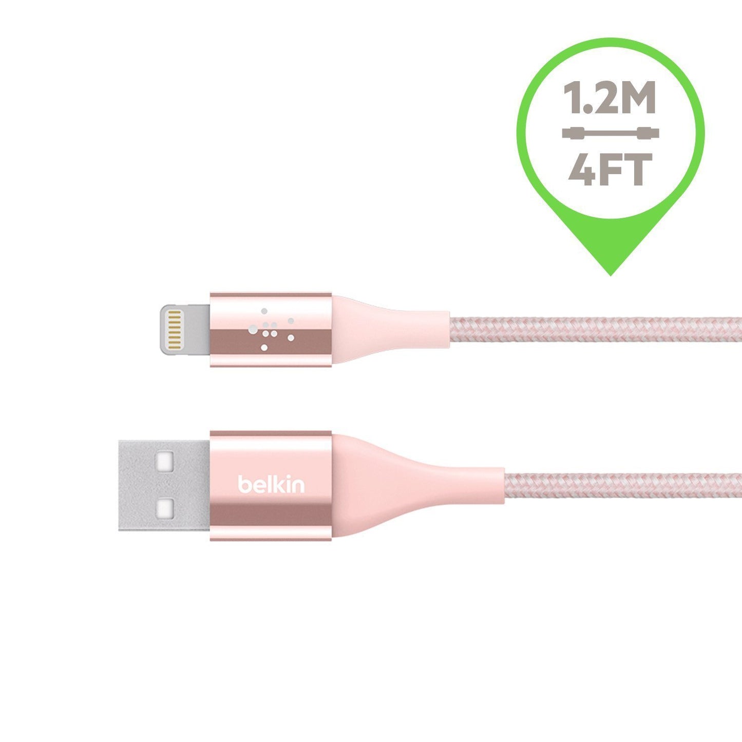 Belkin MIXIT DuraTek Lightning to USB Cable - MFi-Certified iPhone Charging Cable for iPhone 11, 11 Pro, 11 Pro Max, XS, XS Max, XR, X, 8/8 Plus…