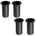 T Tulead 4.72"x2.68" Speaker Port Tubes ABS Speaker Cabinet Port Tube Black Bass Air Ports 2-Inch Installation Diameter Pack of 4