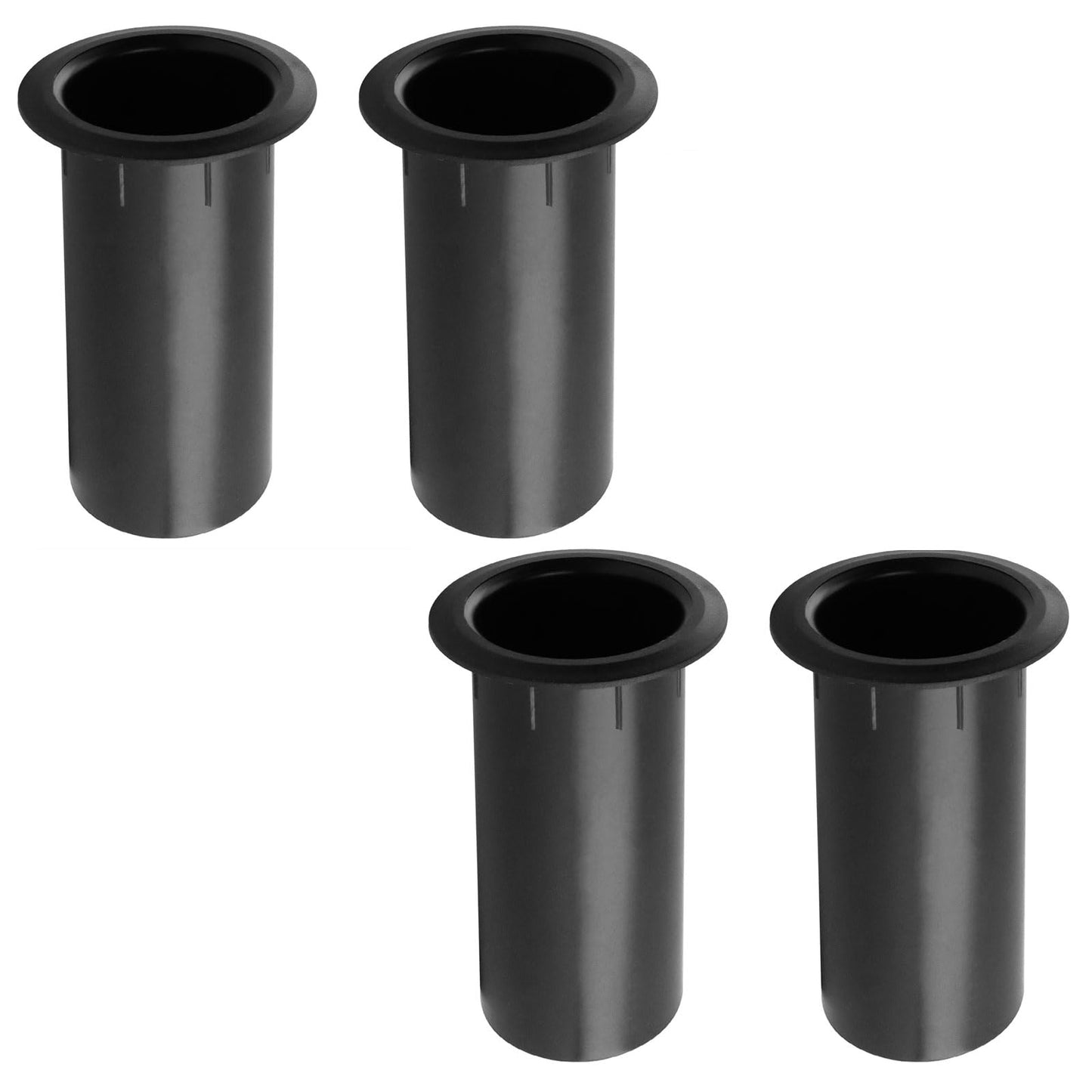 T Tulead 4.72"x2.68" Speaker Port Tubes ABS Speaker Cabinet Port Tube Black Bass Air Ports 2-Inch Installation Diameter Pack of 4