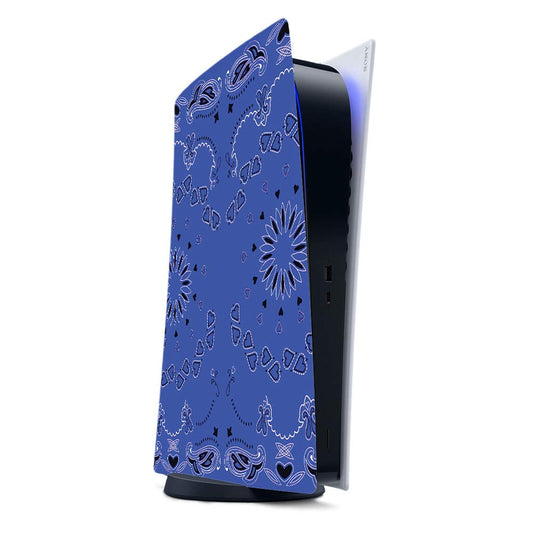 MightySkins Gaming Skin for PS5 / Playstation 5 Digital Edition - Blue Bandana | Protective Viny wrap | Easy to Apply and Change Style | Made in The