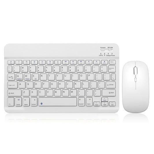 Bluetooth Keyboard and Mouse Combo Rechargeable Portable Wireless Keyboard Mouse Set for Apple iPad iPhone iOS 13 and Above Samsung Tablet Phone