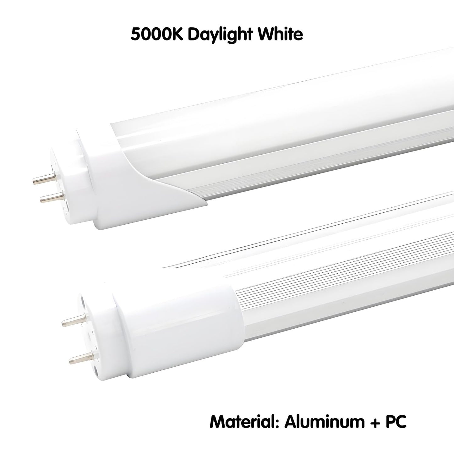 Striplight T8 T10 T12 2FT LED Light Tube - 8W LED Replacement for 24 inch Fluorescent Bulb, 20W Equivalent, 1120Lm, 5000K Daylight White, Ballast