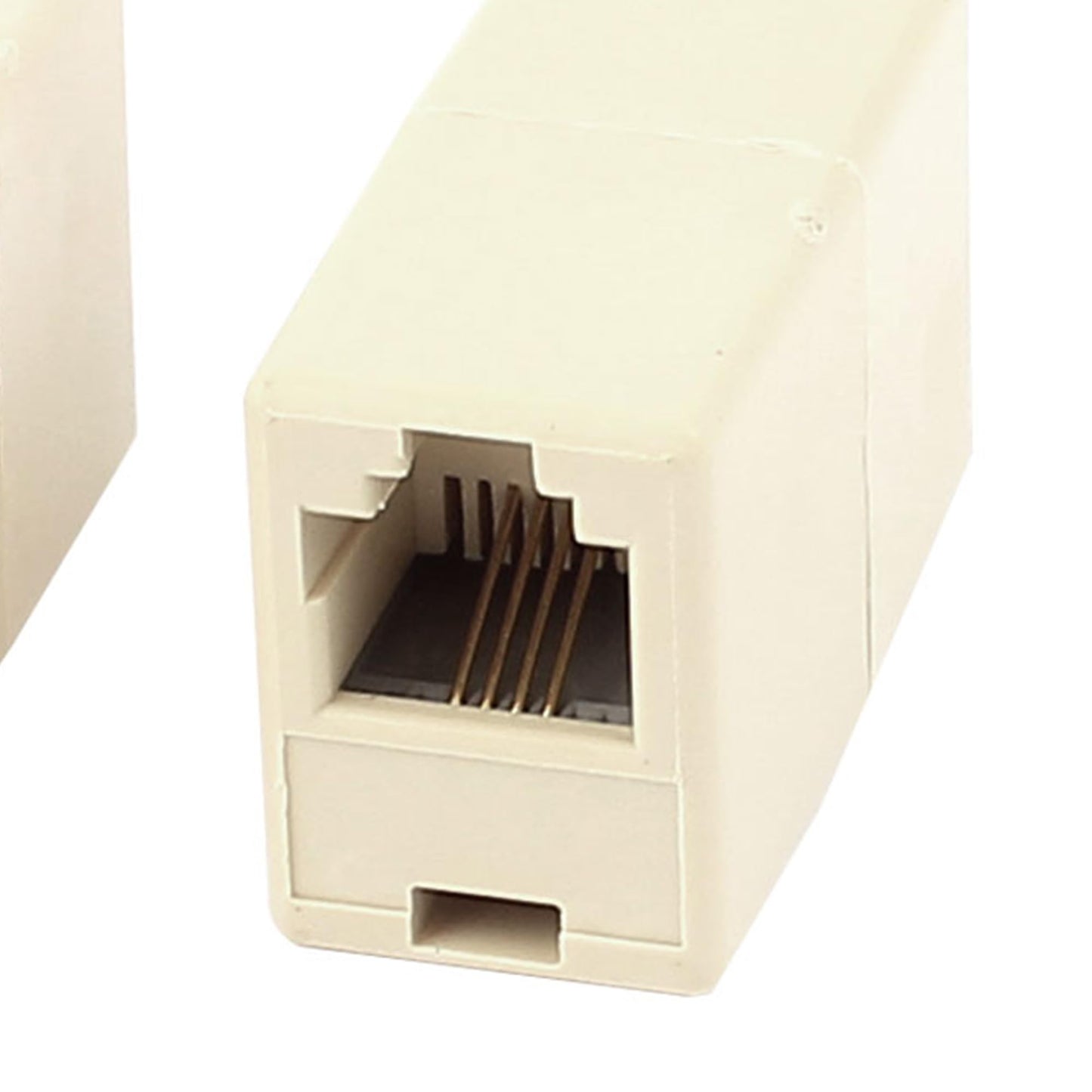 uxcell RJ11 Coupler Connectors, 2 Pcs RJ11 6P4C Female to Female Telephone Extender Line Connector, Straight Jack Coupler Joiner Telephone Extension
