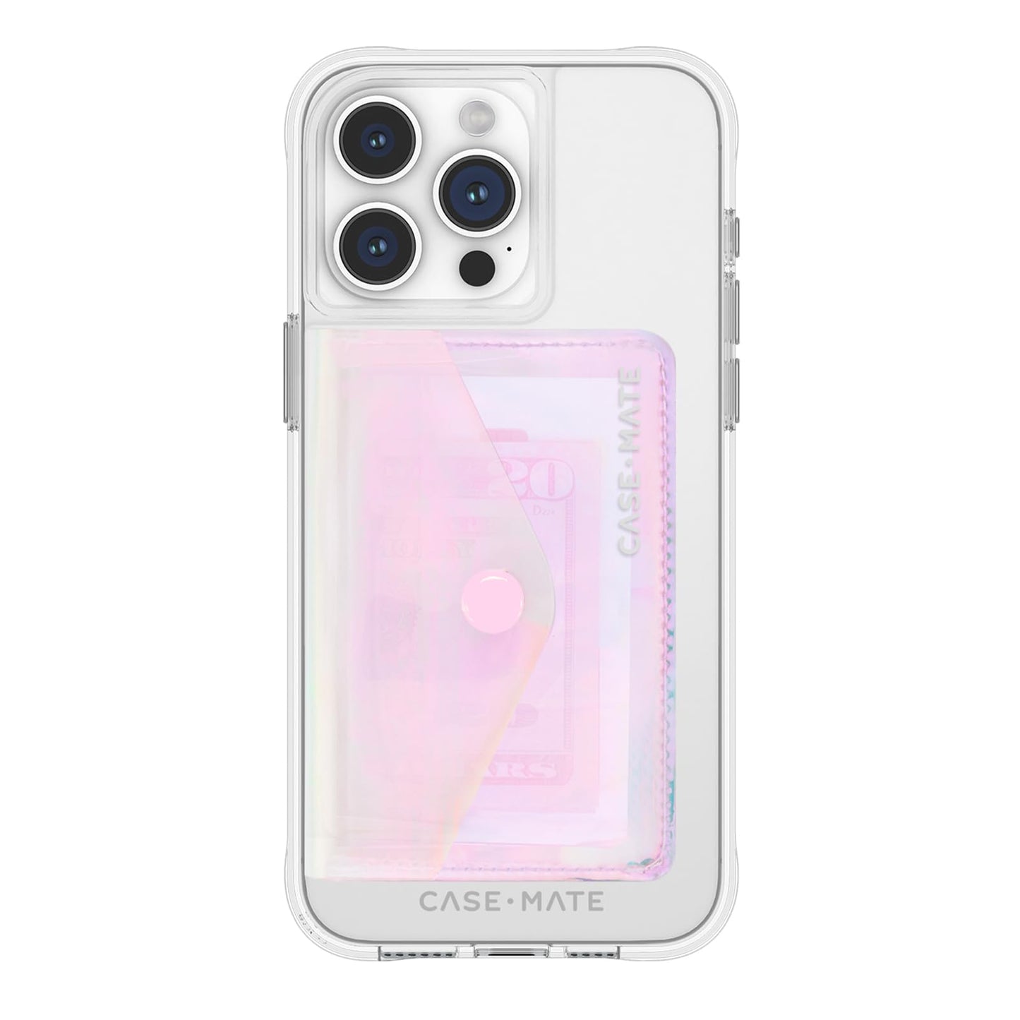 Case-Mate Soap Bubble Slim Magnetic Wallet/Card Holder for iPhone [Holds up to 5 Cards] Detachable Snap Closure Magnetic Phone Wallet for iPhone 17