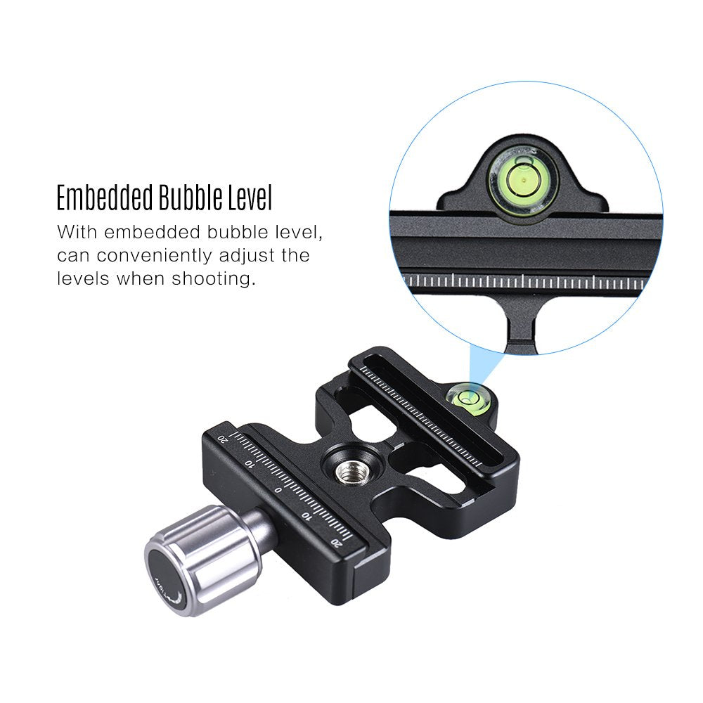 Andoer Quick Release Clamp for Arca Swiss for Manfrotto 200PL Tripod Ball Head Quick Release Plate