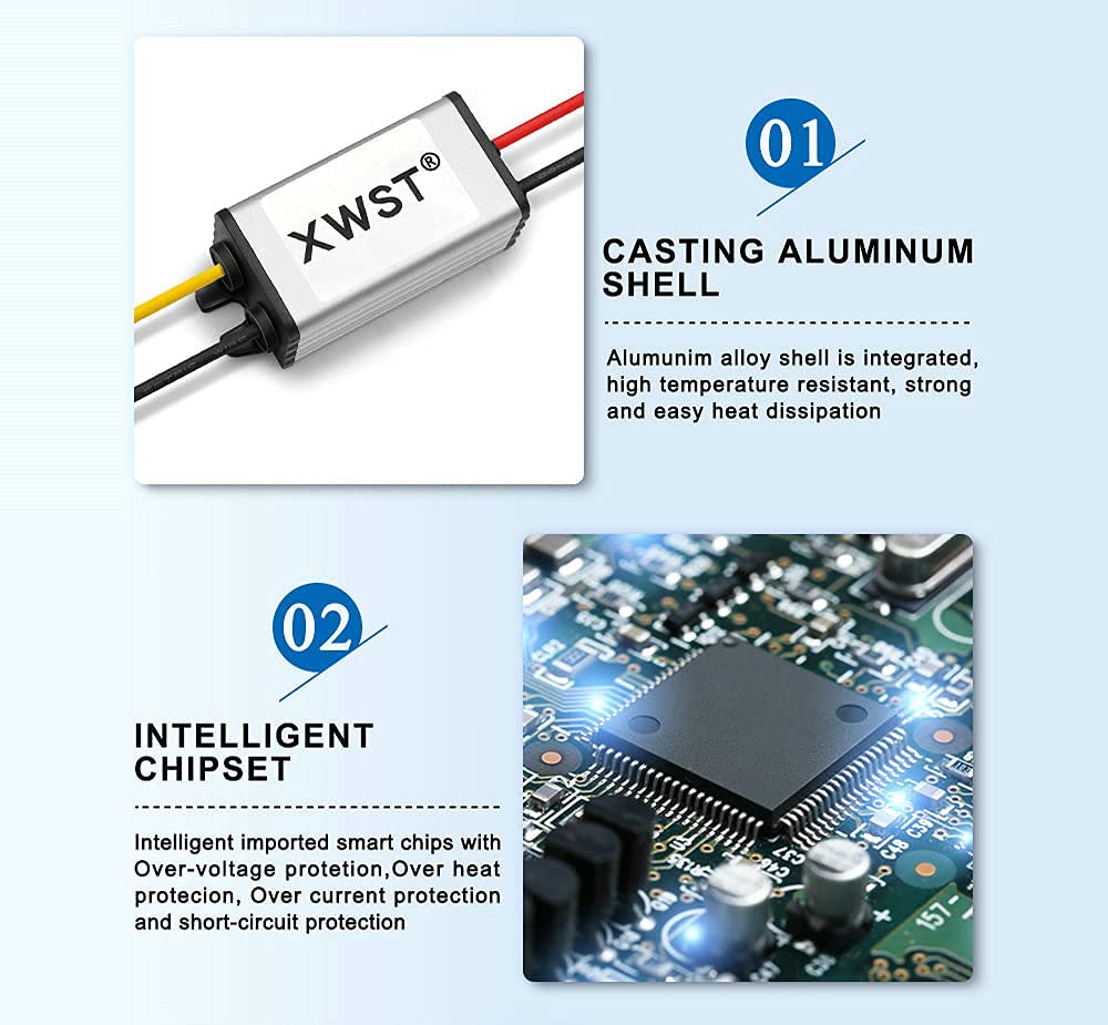 DC to DC 24V to 12V Step Down Voltage 12Volts Regulator Buck Converter Output 5A 60W Power Converter Module (5A)