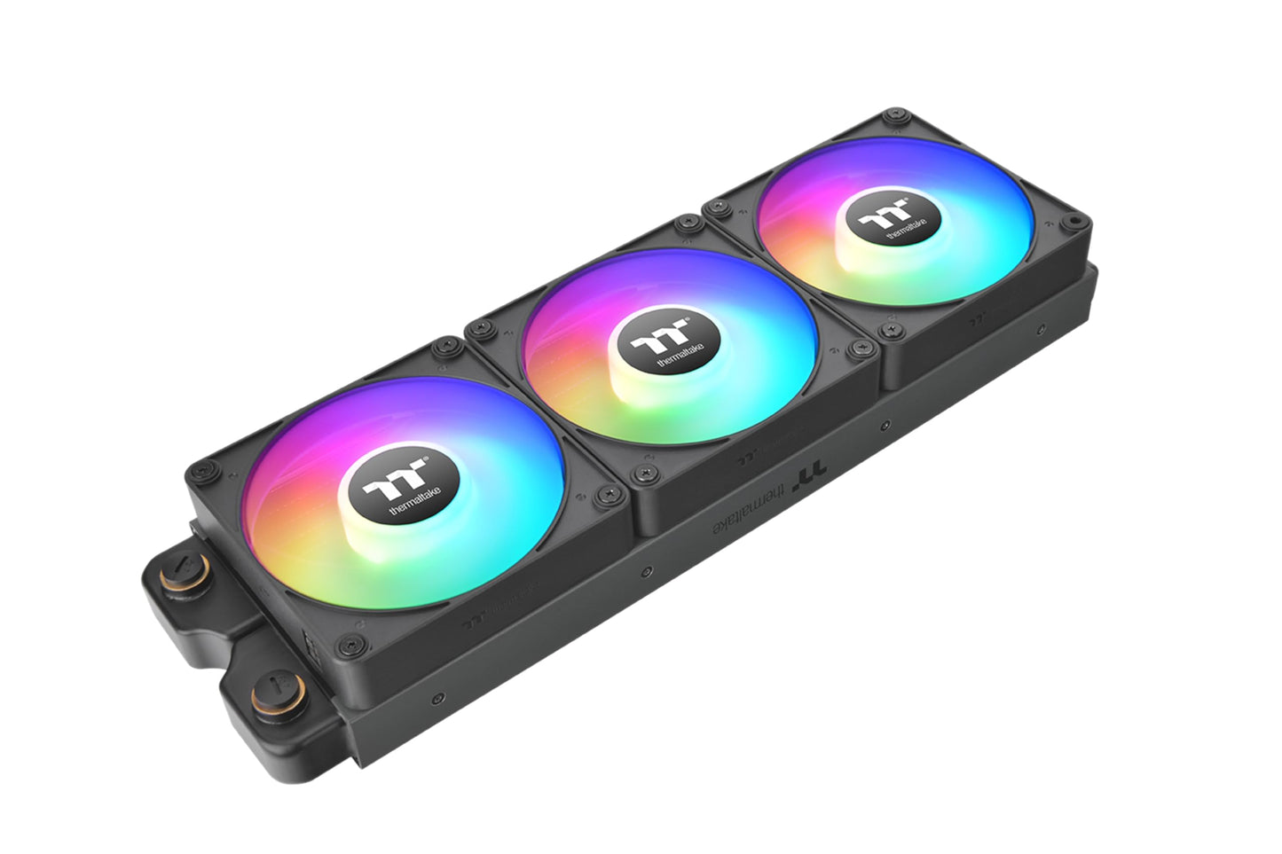 Thermaltake CT120 EX ARGB Sync PC Cooling Fan (3-Fan Pack), Magnetic Connection, 5V Motherboard Sync, 16.8 Million Colors 9 Addressable LEDs, 120 mm