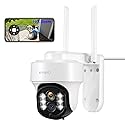 XMARTO 10X Zoom Security Camera, 2K HD 24/7 Recording Security Camera System with Auto Tracking, Wireless PTZ Home Security System for Indoor Outdoor