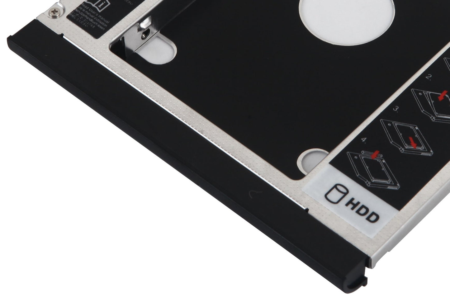 DY-tech 2nd HDD SSD Hard Drive Caddy for HP Compaq 6530b 6535b 6730b 6730s 6735b 6735s 6820s 6830s with Faceplate Bezel + Mounting Bracket