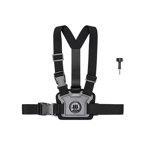 DJI Osmo Action Chest Strap Mount, Compatible with Osmo Nano, Osmo 360, Osmo Action, DJI Action 2, Osmo Action 3, Osmo Action 4, Osmo Action 5 Pro