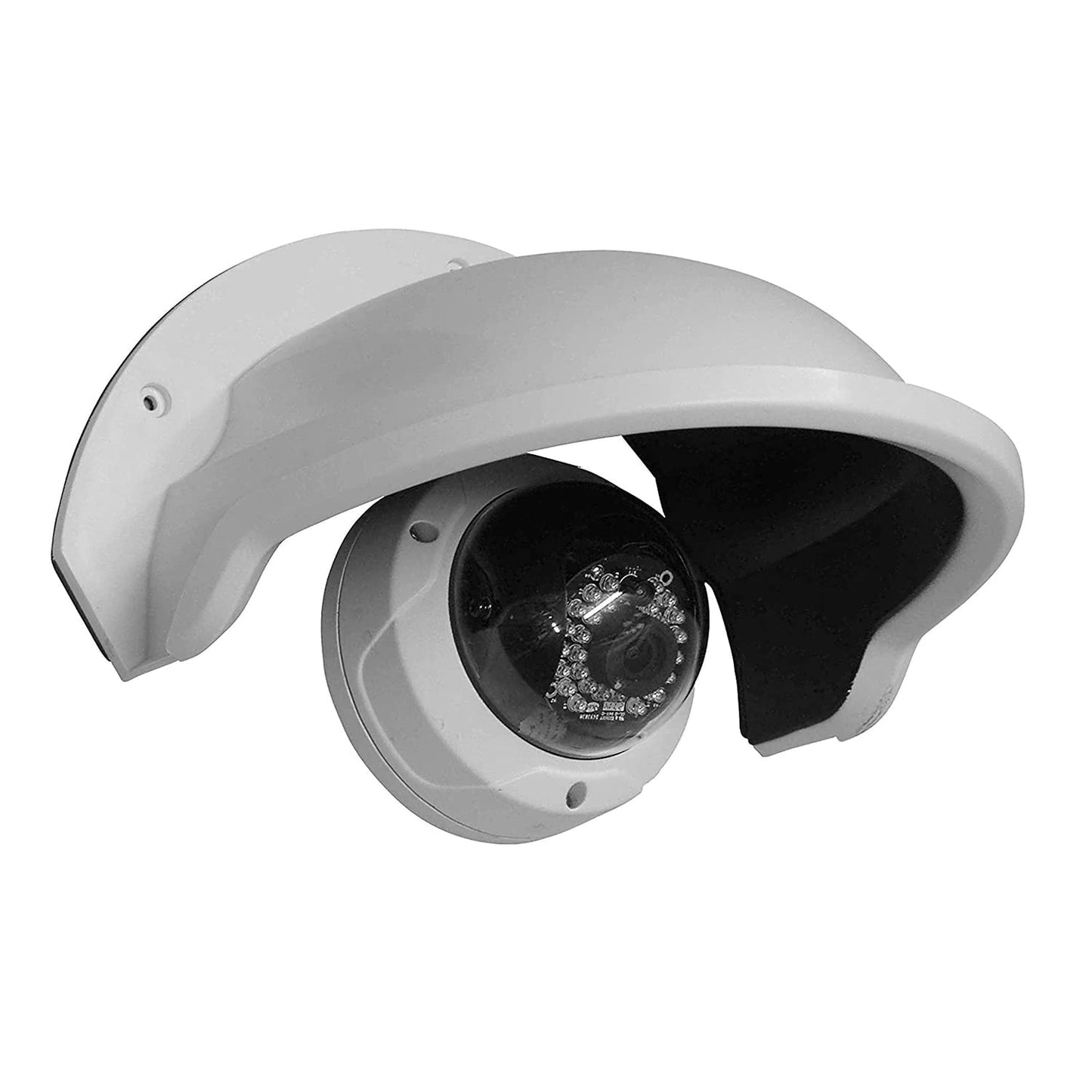 SDS DS-1250ZJ Universal Sun Rain Shade Survielance Camera Shield Cover for Nest/Ring/Dome/Bullert Outdoor Camera, (1 Pack, White)