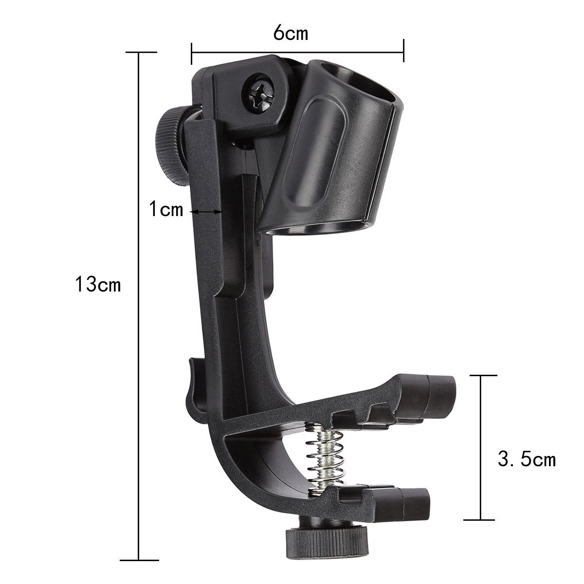 Adjustable Drum Microphone Clips Rim Snare Mount Clamp Holder Gear Studio 2Pcs
