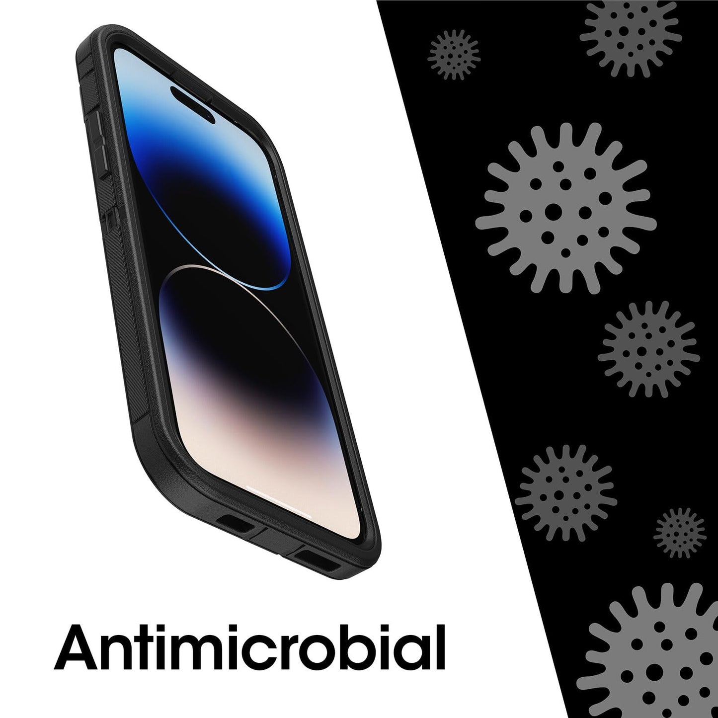 OtterBox Defender Series Screenless Edition Case for iPhone 14 Pro Max (Only) - Case Only - Microbial Defense Protection - Non-Retail Packaging - Rain