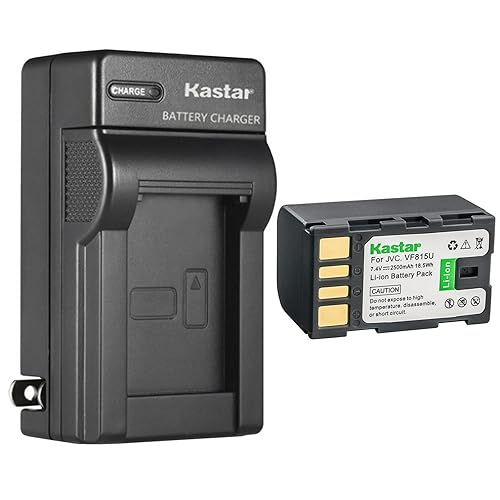 Kastar 1-Pack Battery and AC Wall Charger Replacement for JVC GZ-MG360 GZ-MG360B GZ-MG360BUC GZ-MG360BUS GZ-MG360S GZ-MG361 GZMG361US GZ-MG361US