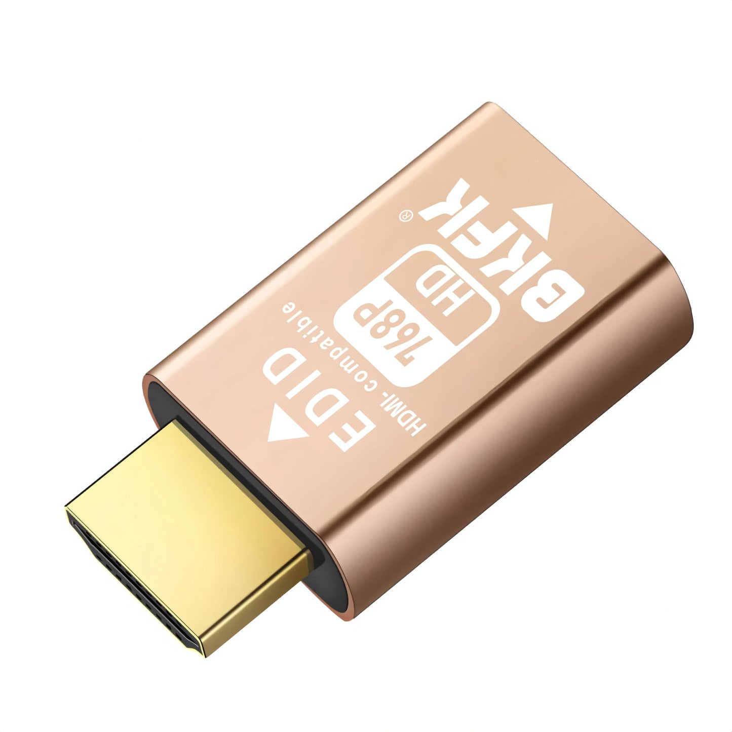 BKFK HDMI edid Emulator Adapter, 1024X768@60Hz emulators,Reliable Pass-Through for Extender/AV Receiver/Video Splitters