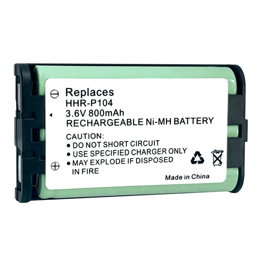 Triangle Power HHR-P104 NI-MH Rechargeable Battery for Panasonic 3.6V 800mAh AAA Battery for Cordless Phones